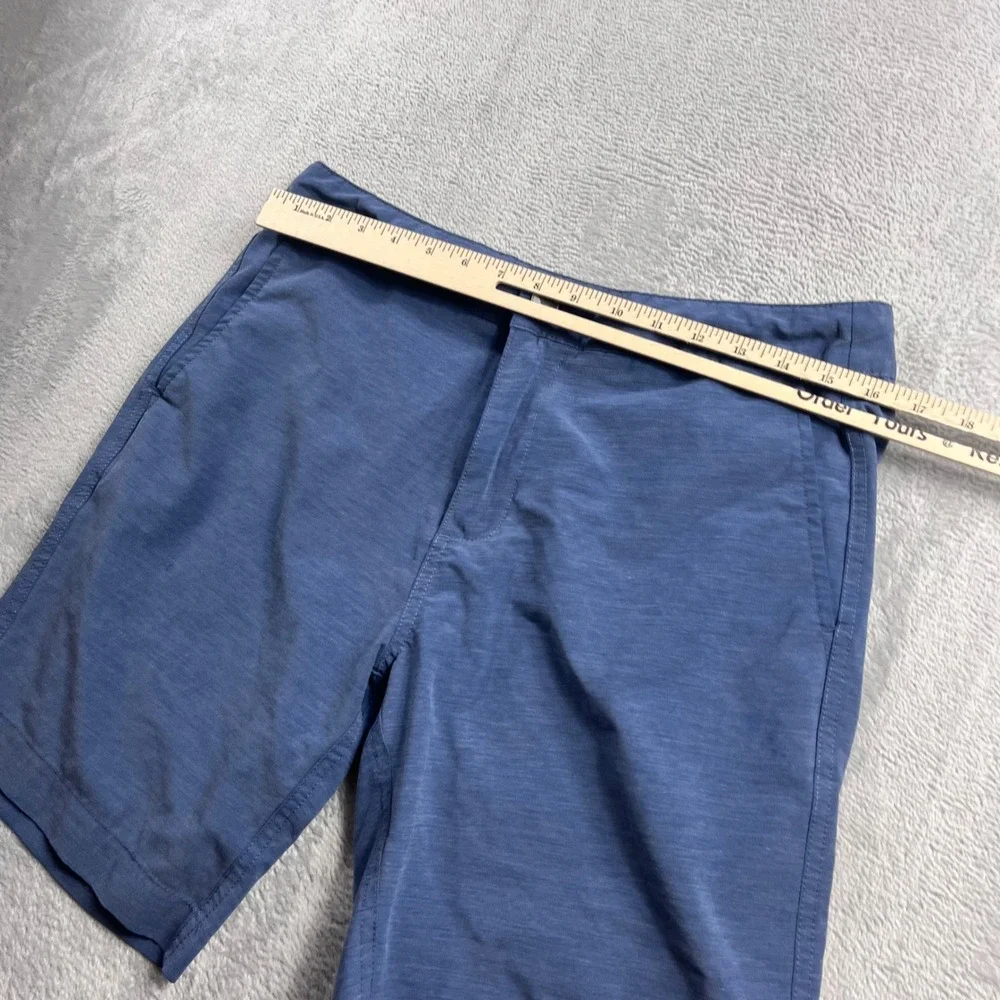 Faherty All Day Shorts Mens 32 Blue Heather Hybrid Stretch Board Shorts